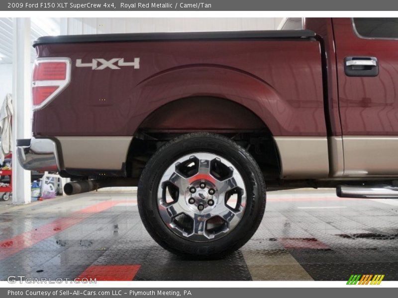 Royal Red Metallic / Camel/Tan 2009 Ford F150 XLT SuperCrew 4x4