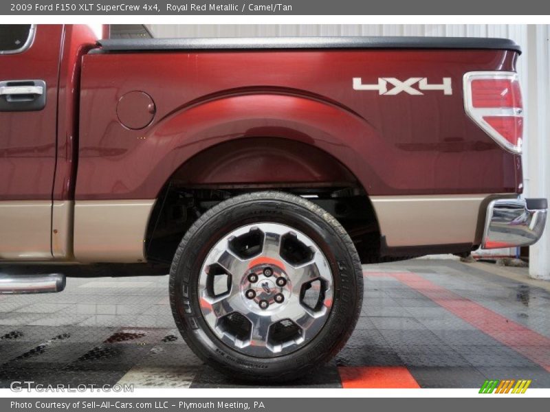 Royal Red Metallic / Camel/Tan 2009 Ford F150 XLT SuperCrew 4x4