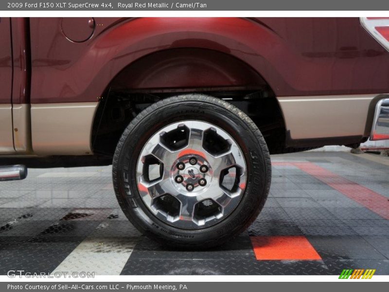 Royal Red Metallic / Camel/Tan 2009 Ford F150 XLT SuperCrew 4x4