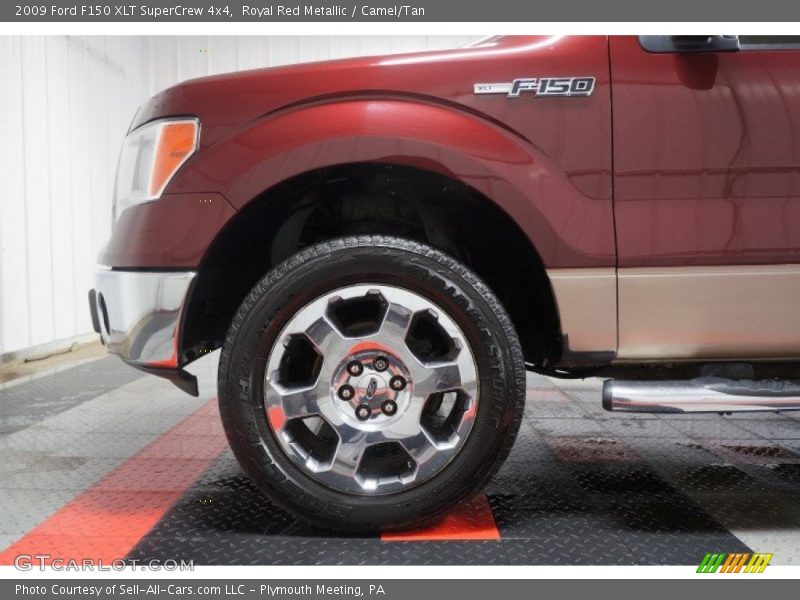 Royal Red Metallic / Camel/Tan 2009 Ford F150 XLT SuperCrew 4x4