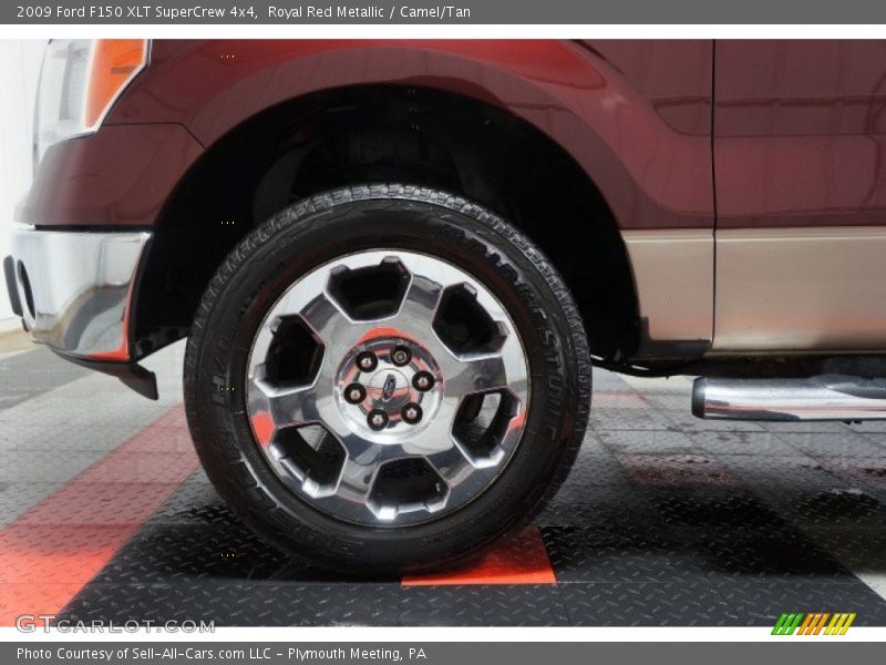 Royal Red Metallic / Camel/Tan 2009 Ford F150 XLT SuperCrew 4x4