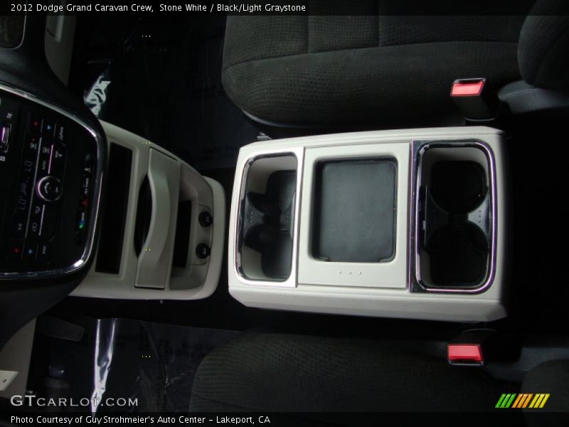 Stone White / Black/Light Graystone 2012 Dodge Grand Caravan Crew