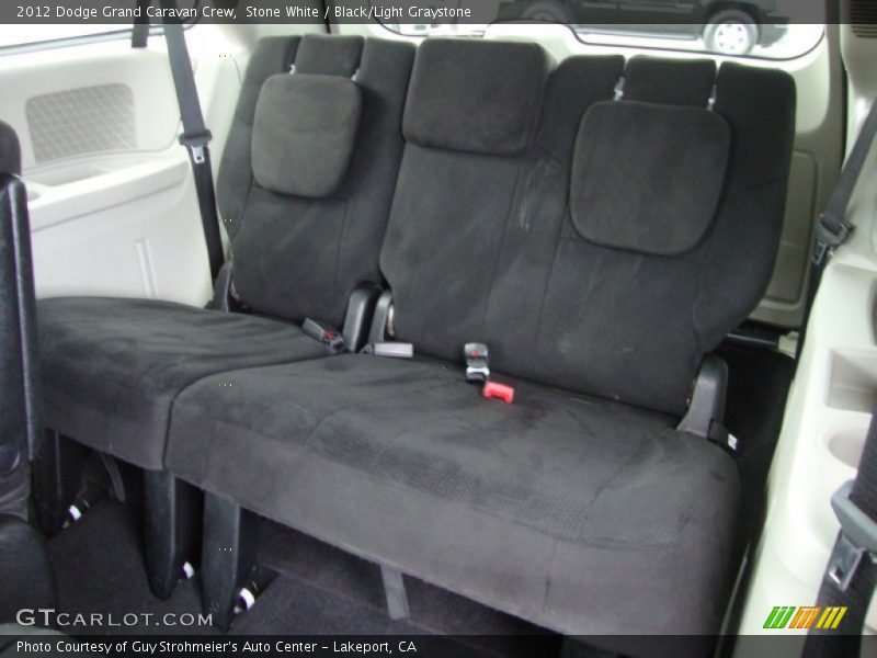 Stone White / Black/Light Graystone 2012 Dodge Grand Caravan Crew