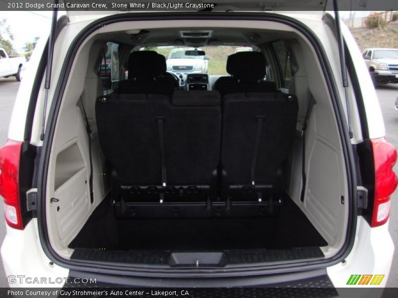 Stone White / Black/Light Graystone 2012 Dodge Grand Caravan Crew