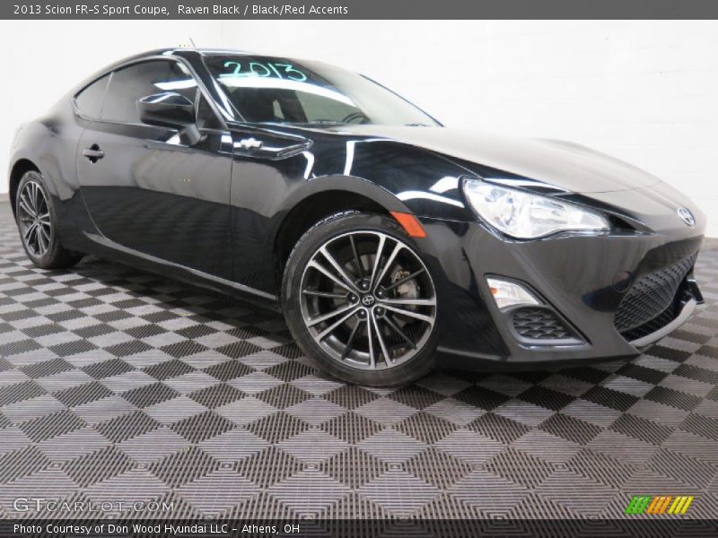 Raven Black / Black/Red Accents 2013 Scion FR-S Sport Coupe