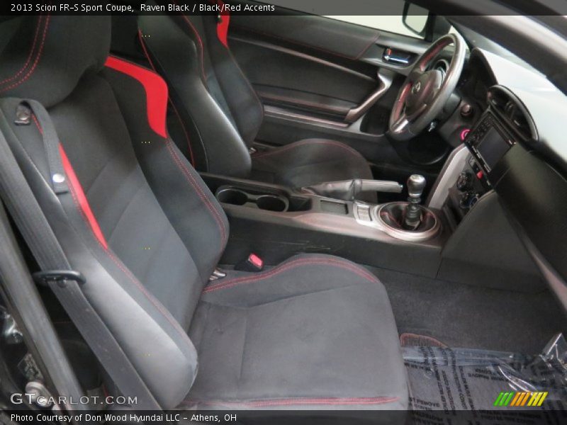 Raven Black / Black/Red Accents 2013 Scion FR-S Sport Coupe