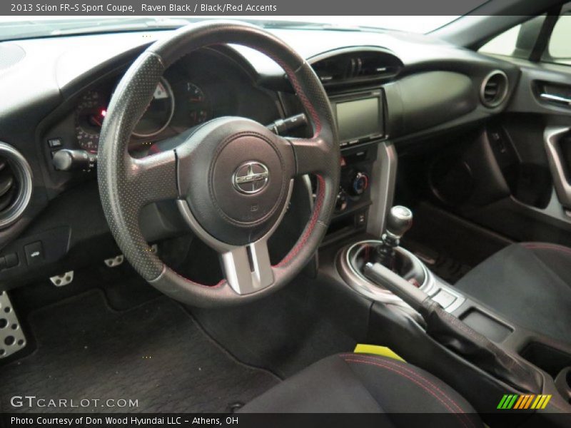 Raven Black / Black/Red Accents 2013 Scion FR-S Sport Coupe
