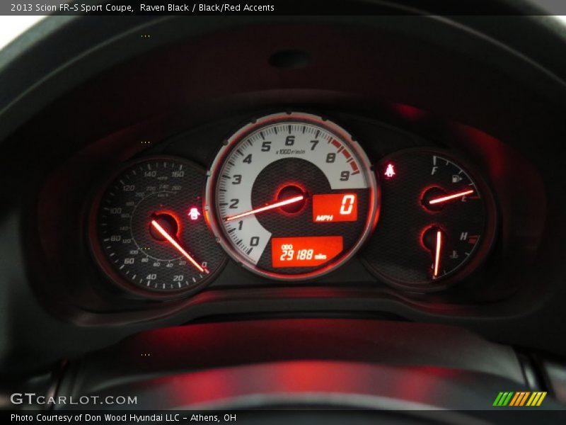 Raven Black / Black/Red Accents 2013 Scion FR-S Sport Coupe