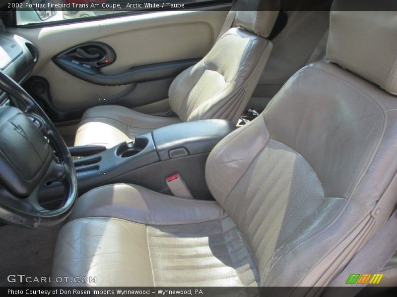 Arctic White / Taupe 2002 Pontiac Firebird Trans Am Coupe