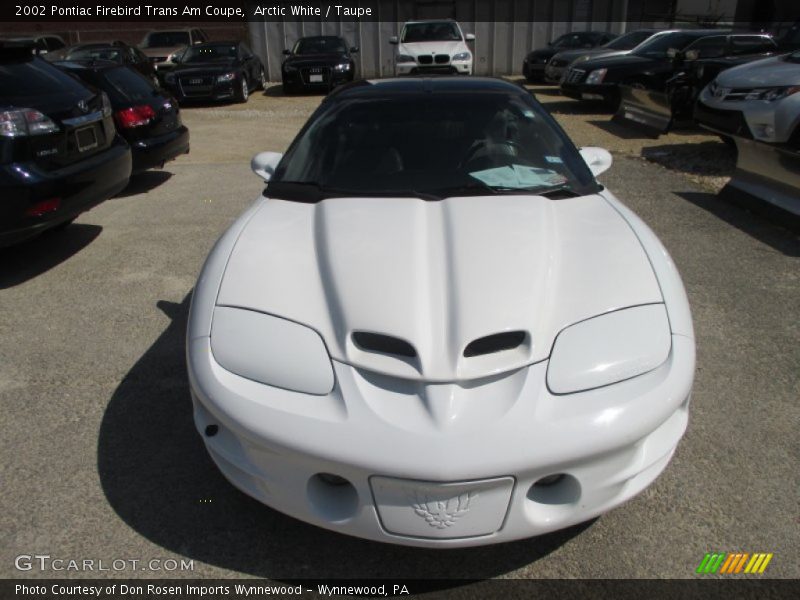 Arctic White / Taupe 2002 Pontiac Firebird Trans Am Coupe