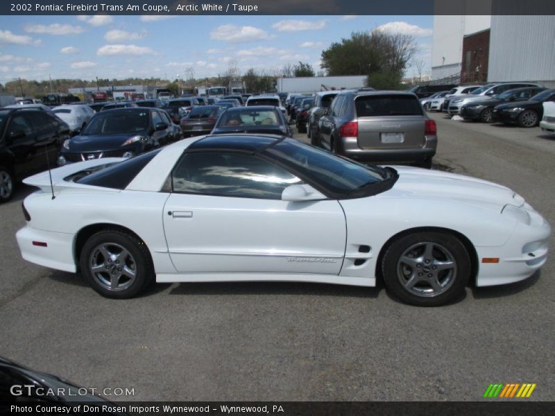 Arctic White / Taupe 2002 Pontiac Firebird Trans Am Coupe