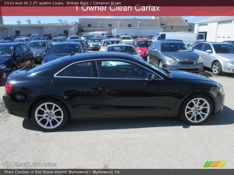 Brilliant Black / Cinnamon Brown 2010 Audi A5 2.0T quattro Coupe