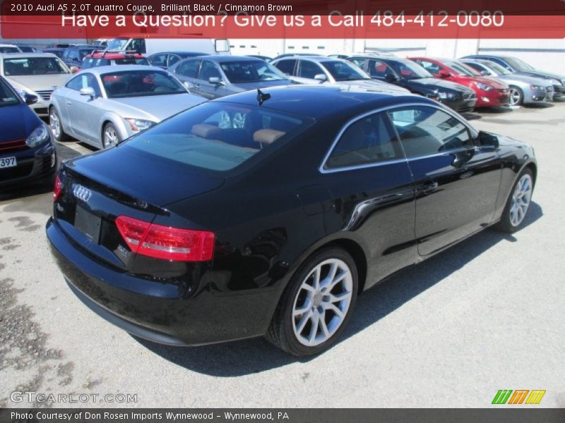 Brilliant Black / Cinnamon Brown 2010 Audi A5 2.0T quattro Coupe