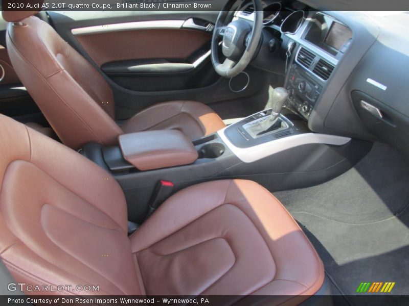 Brilliant Black / Cinnamon Brown 2010 Audi A5 2.0T quattro Coupe