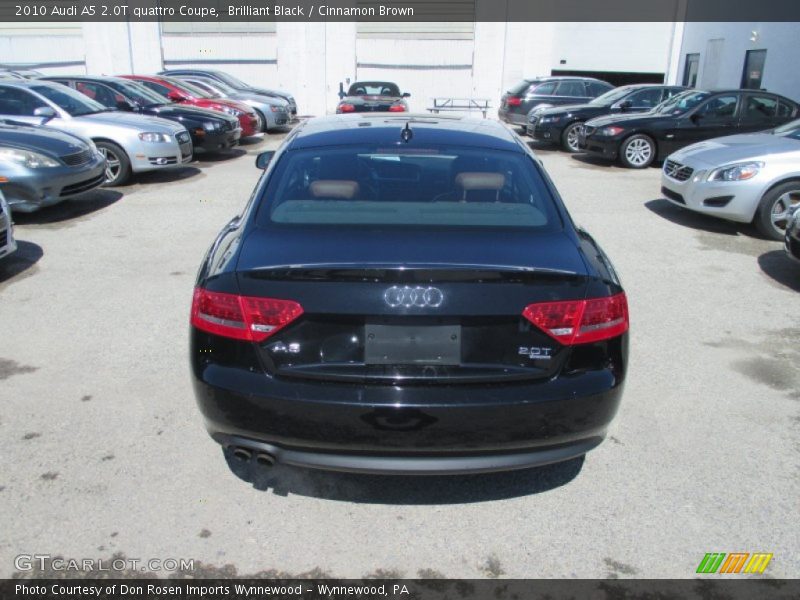 Brilliant Black / Cinnamon Brown 2010 Audi A5 2.0T quattro Coupe