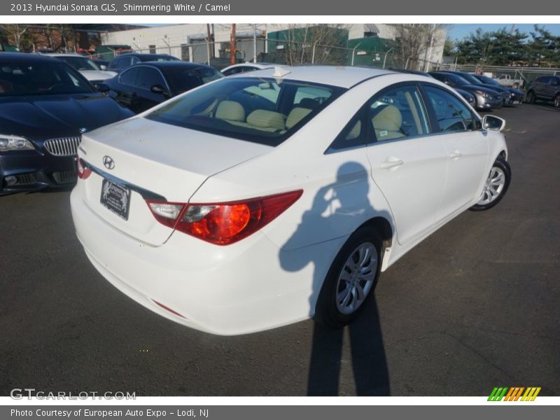 Shimmering White / Camel 2013 Hyundai Sonata GLS