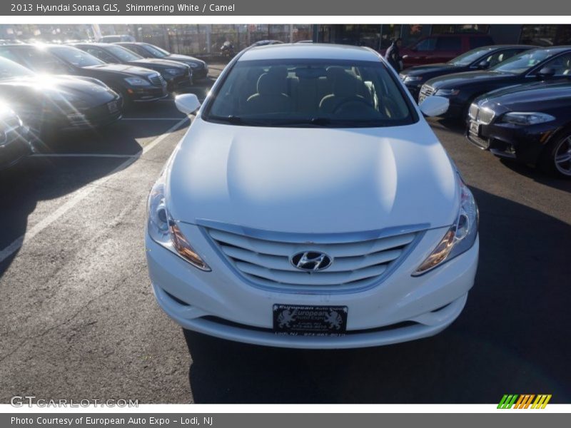 Shimmering White / Camel 2013 Hyundai Sonata GLS