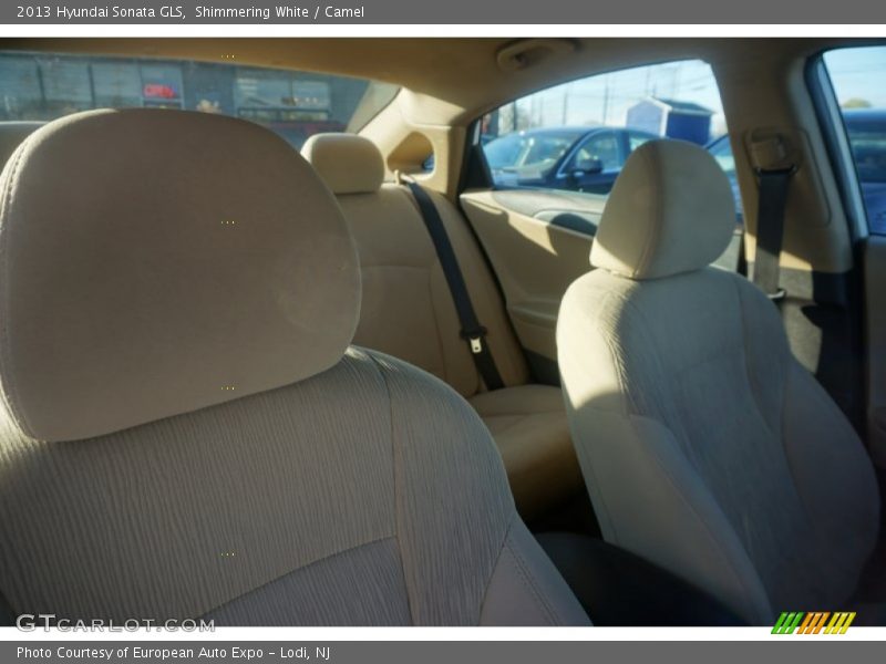 Shimmering White / Camel 2013 Hyundai Sonata GLS