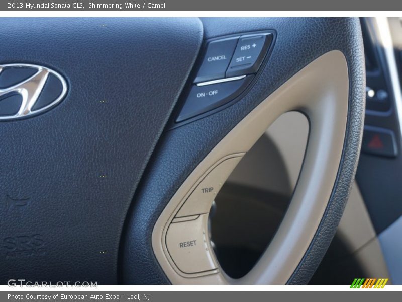 Shimmering White / Camel 2013 Hyundai Sonata GLS