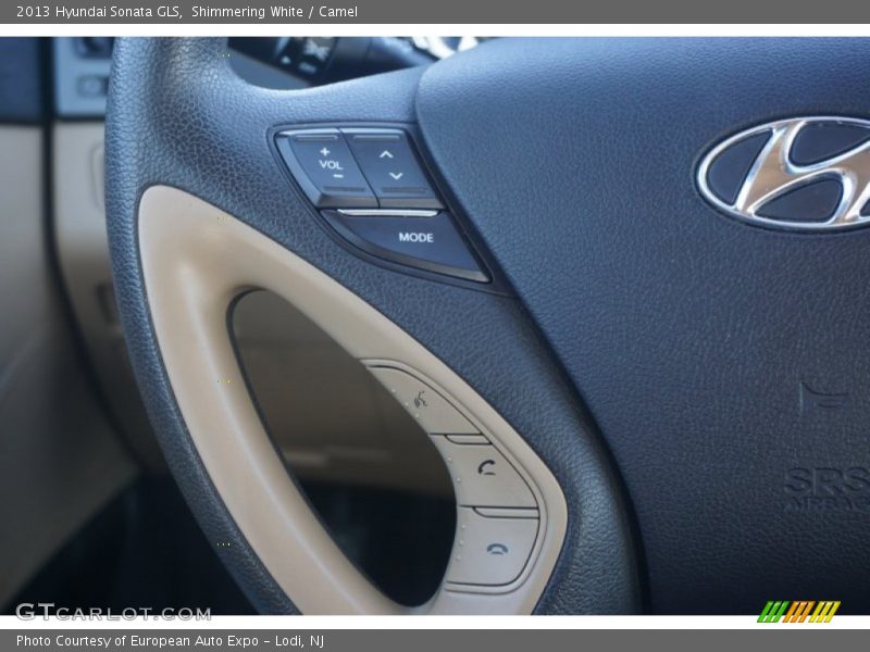 Shimmering White / Camel 2013 Hyundai Sonata GLS