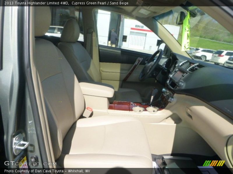 Cypress Green Pearl / Sand Beige 2013 Toyota Highlander Limited 4WD