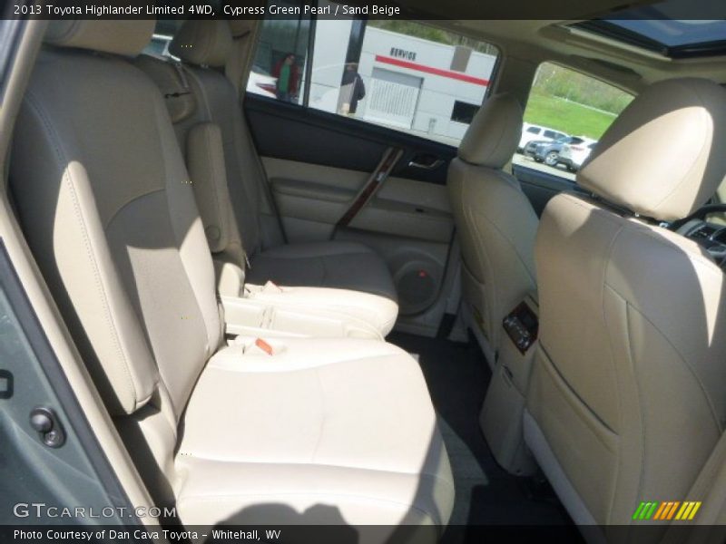 Cypress Green Pearl / Sand Beige 2013 Toyota Highlander Limited 4WD