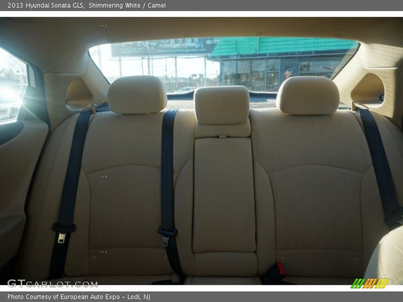 Shimmering White / Camel 2013 Hyundai Sonata GLS