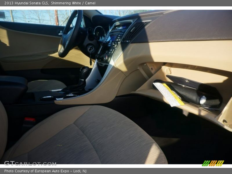 Shimmering White / Camel 2013 Hyundai Sonata GLS
