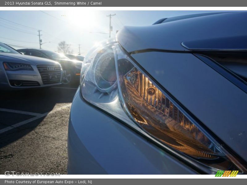 Shimmering White / Camel 2013 Hyundai Sonata GLS