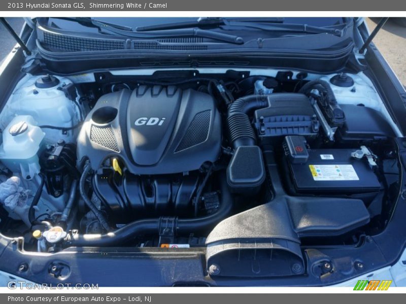 Shimmering White / Camel 2013 Hyundai Sonata GLS