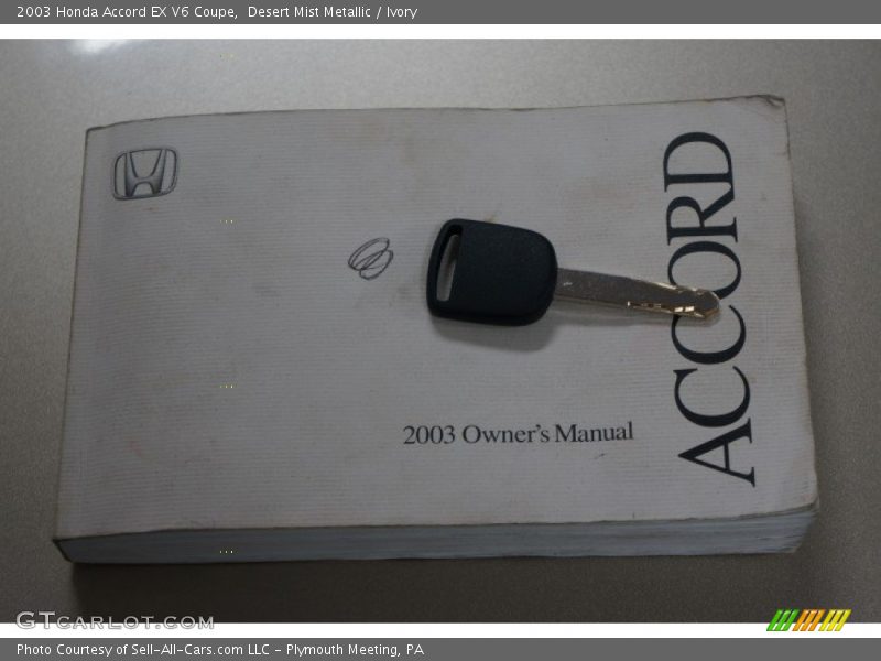 Desert Mist Metallic / Ivory 2003 Honda Accord EX V6 Coupe