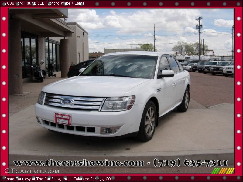 Oxford White / Camel 2008 Ford Taurus SEL