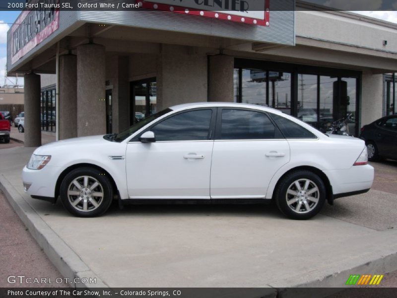 Oxford White / Camel 2008 Ford Taurus SEL