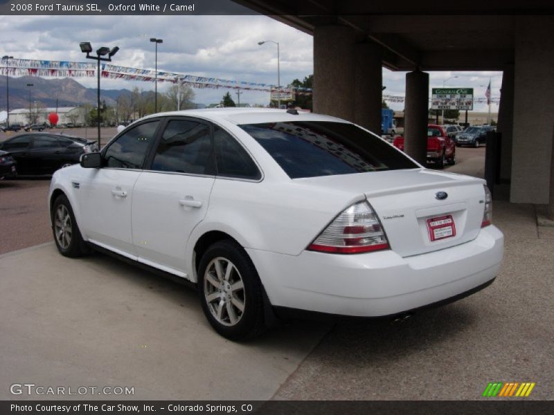 Oxford White / Camel 2008 Ford Taurus SEL