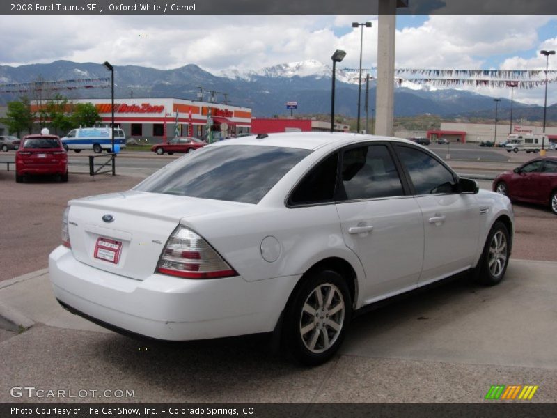 Oxford White / Camel 2008 Ford Taurus SEL