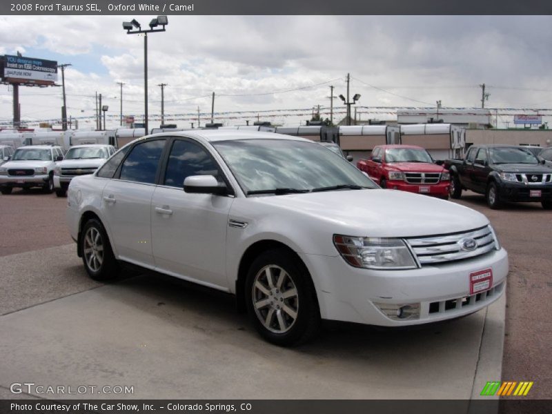 Oxford White / Camel 2008 Ford Taurus SEL