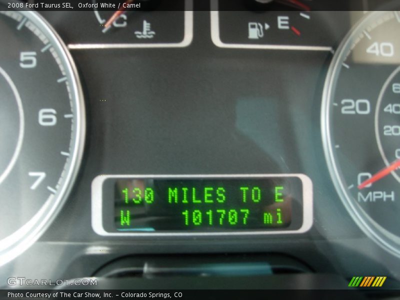 Oxford White / Camel 2008 Ford Taurus SEL