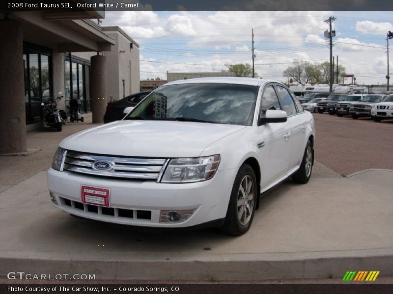 Oxford White / Camel 2008 Ford Taurus SEL