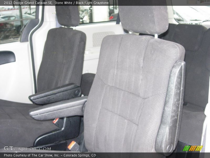 Stone White / Black/Light Graystone 2012 Dodge Grand Caravan SE