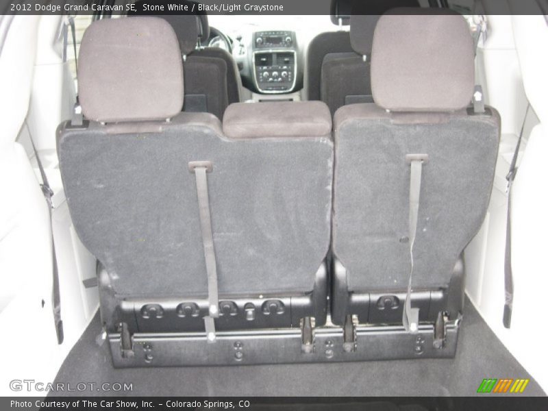 Stone White / Black/Light Graystone 2012 Dodge Grand Caravan SE