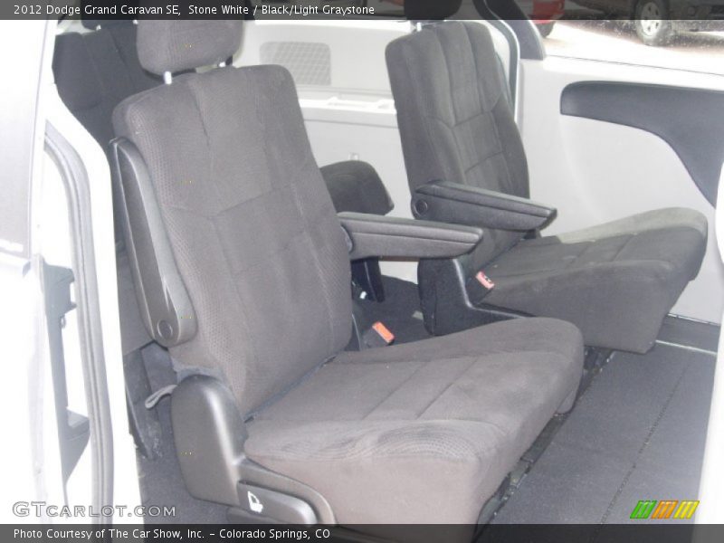 Stone White / Black/Light Graystone 2012 Dodge Grand Caravan SE