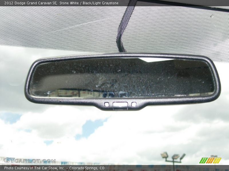 Stone White / Black/Light Graystone 2012 Dodge Grand Caravan SE
