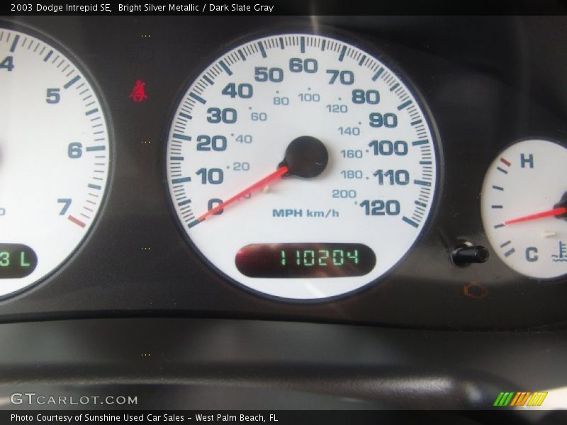 Bright Silver Metallic / Dark Slate Gray 2003 Dodge Intrepid SE