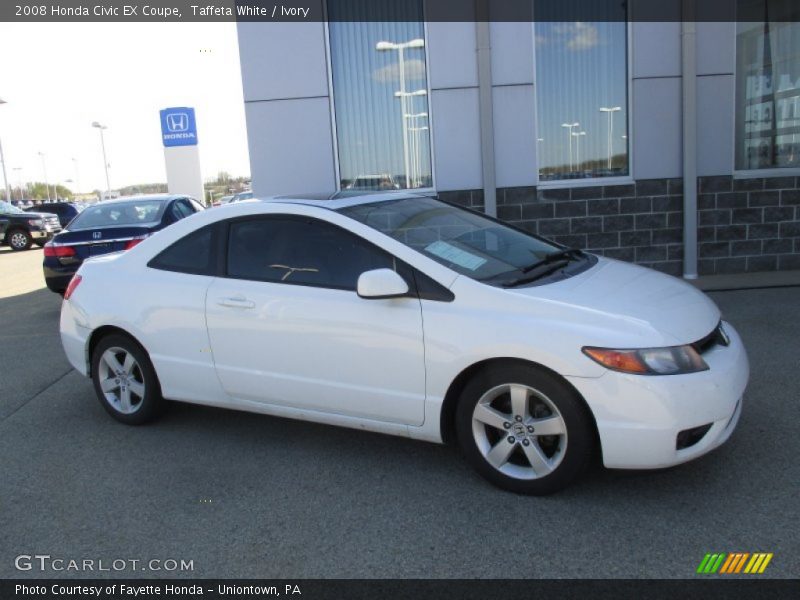 Taffeta White / Ivory 2008 Honda Civic EX Coupe