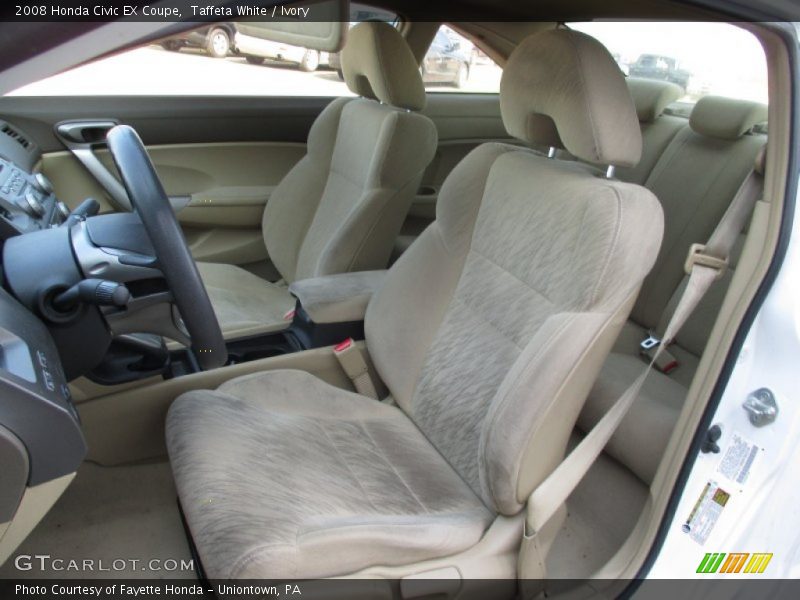 Taffeta White / Ivory 2008 Honda Civic EX Coupe