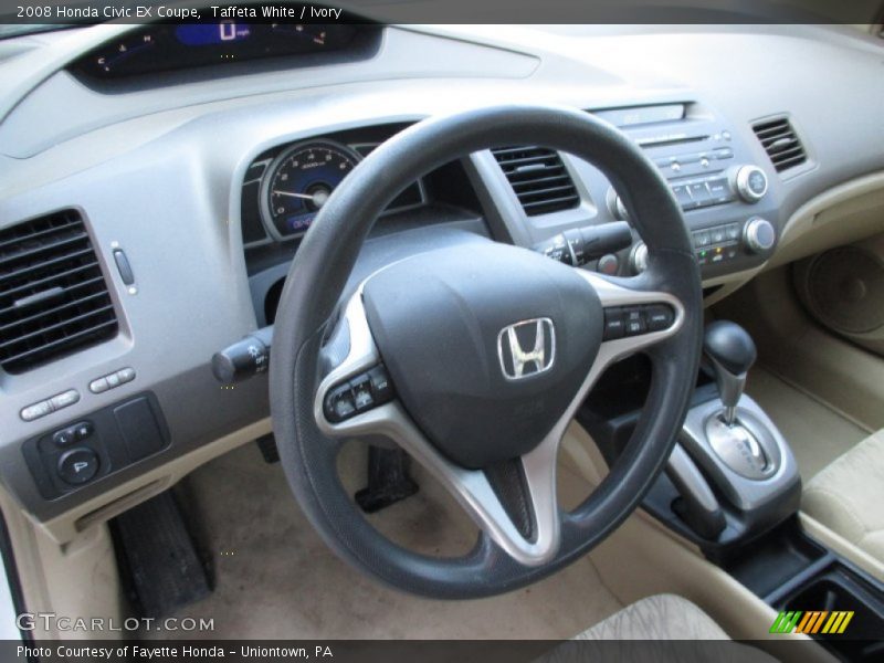 Taffeta White / Ivory 2008 Honda Civic EX Coupe