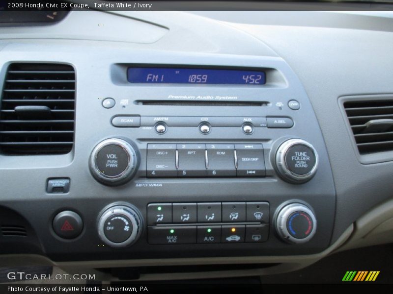 Taffeta White / Ivory 2008 Honda Civic EX Coupe