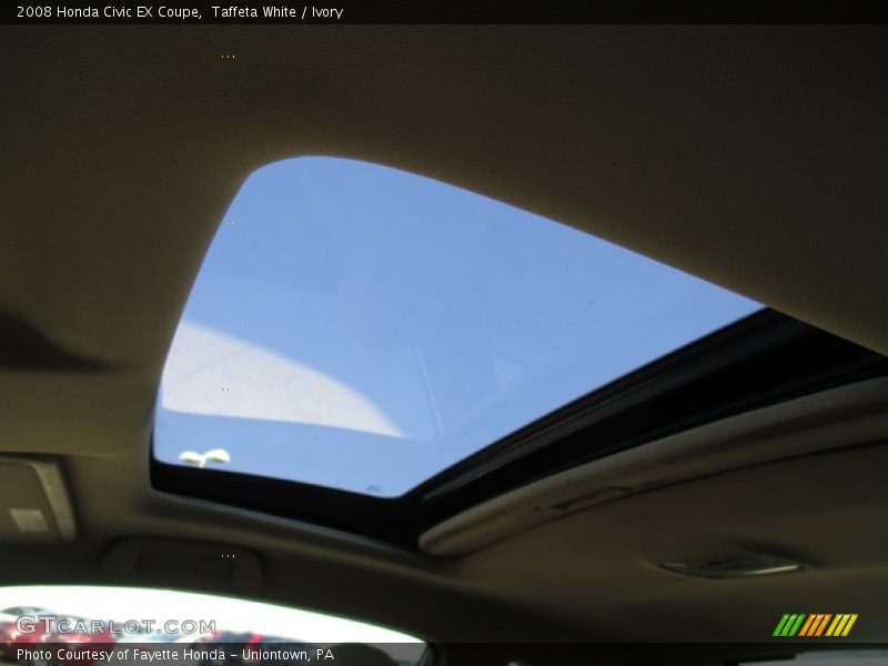 Taffeta White / Ivory 2008 Honda Civic EX Coupe