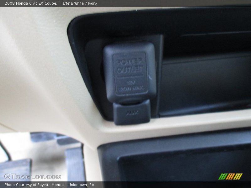 Taffeta White / Ivory 2008 Honda Civic EX Coupe