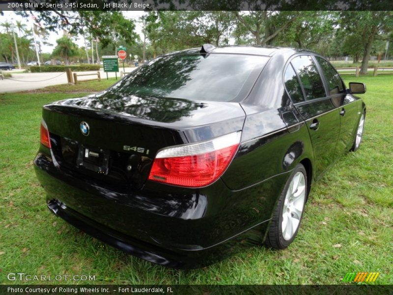 Jet Black / Beige 2004 BMW 5 Series 545i Sedan